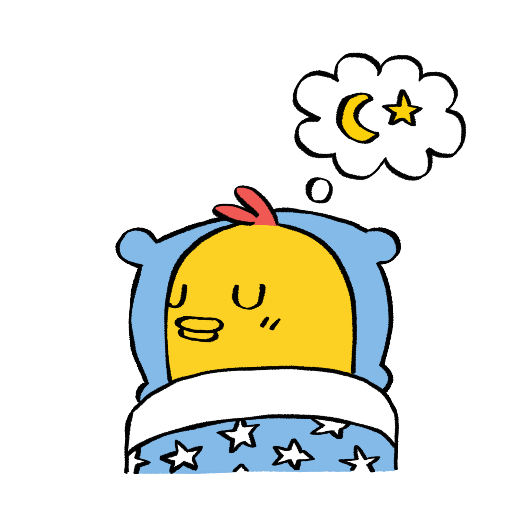 Roost duck sleeping